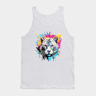 Snow Leopard Animal Freedom World Wildlife Wonder Abstract Tank Top